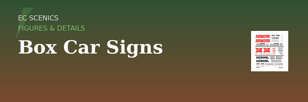 Box Car Signs